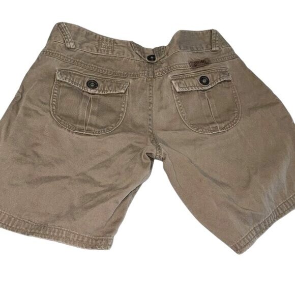Billabong Brown Button-Fly Womens Shorts Size 1 - Picture 4 of 8
